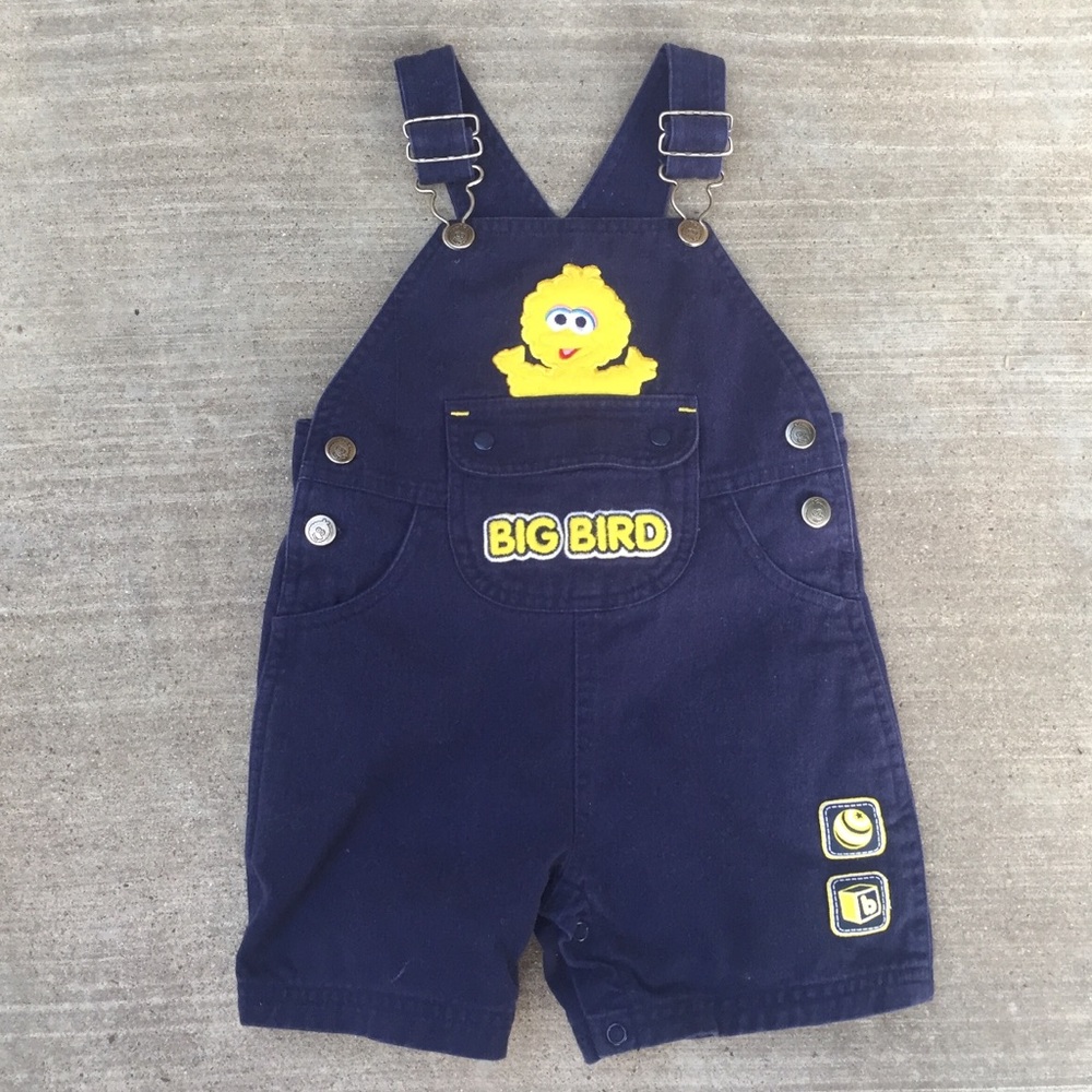 Sesame Street Brand, Big Bird overalls, 24 months